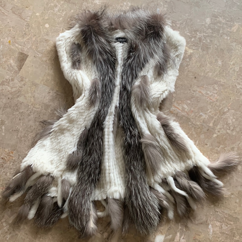 Adore rabbit fur vest